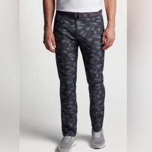 Peter Millar Crown Sport eb66 5 Pocket Golf Pants Camo Iron Gray Mens 35x32 NWOT